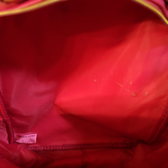 Juicy Couture Pink Blk Sequins Backpack, Gold Glitter Makeup Bag & Brushes - Picture 8 of 10